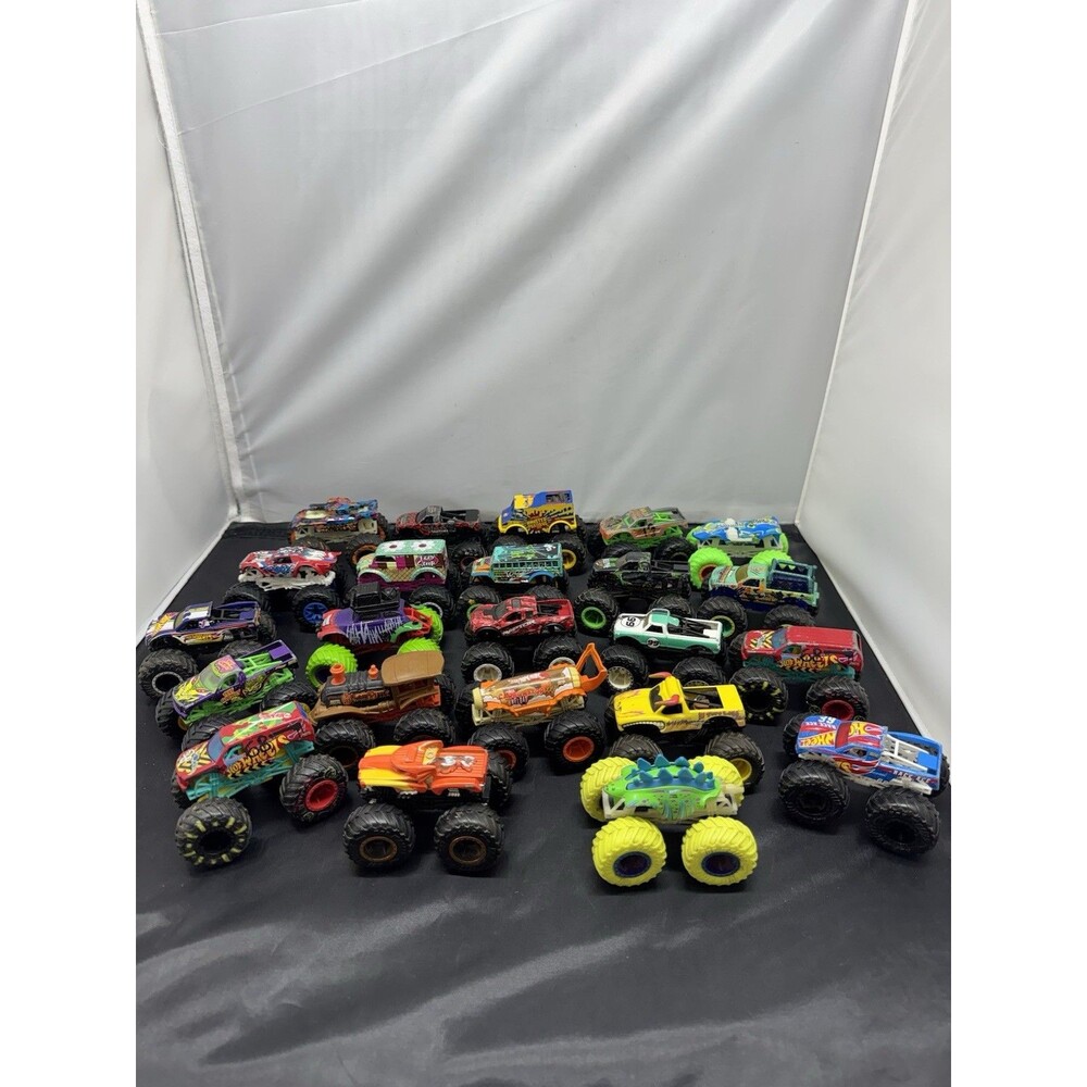 Assorted Lot Of 23 Hot Wheels Monster Jam Kids Toys Die-Cast 1:64 Huge Bundle
